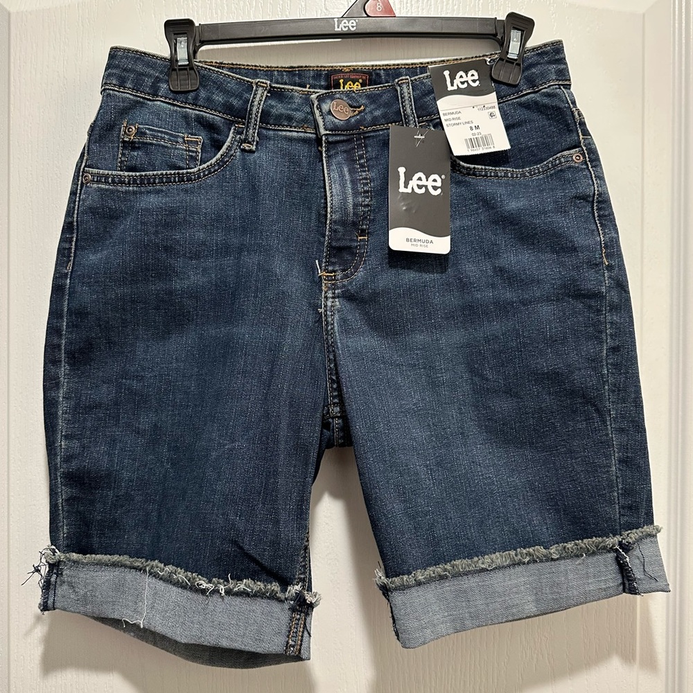 Bermuda Mid Rise Stormy Lines Women’s Shorts